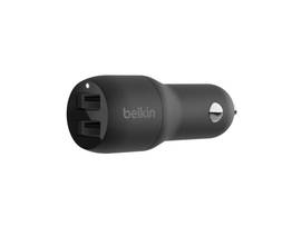 BELKIN DUAL USBA CARCHGR 12WX2,BLK