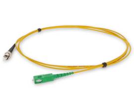 AddOn 3m ASC (Male) to ST (Male) Yellow OS2 Simplex Riser Fiber Patch Cable