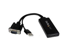 VGA TO HDMI ADAPTER W/ USB POWER & AUDIO