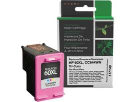 CLOVER IMAGING REMANUFACTURED HIGH YIELD TRI-COLOR INK CARTRIDGE REPLACEMENT FOR HP CC644WN (HP 60XL)