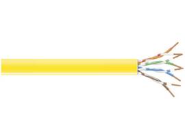 CAT6 250-MHz Solid Ethernet Bulk Cable - Unshielded (UTP), CM PVC, Yellow, 1000-