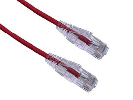 AXIOM 8FT CAT6A BENDNFLEX ULTRA-THIN SNAGLESS PATCH CABLE 650MHZ (RED)