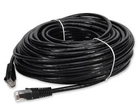 75ft RJ-45 (Male) to RJ-45 (Male) Straight Black Cat6 UTP PVC Copper Patch Cable