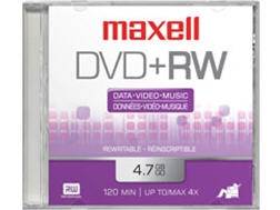MAXELL 5PK DVD+RW 4X J-CASE 4.7GB