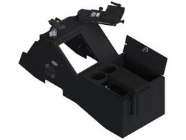 GAMBER KIT - 2021+ FORD F-150 WIDE BODY CONSOLE BOX WITH CUP HOLDER, REAR ARMREST, AND LSA WITH SHORT CLEVIS