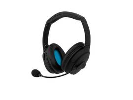 ANDREA ANR-1000 WIRELESS BLUETOOTH HEADSET WITH NOISE-CANCELING MICROPHONE AND ACTIVE NOISE REDUCTION (ANR) EARPHONES.