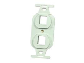 LEGRAND-ORTRONICS 106 FRAME,KEYSTONE,2 HOLE FOG WHITE