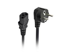 MONOPRICE POWER CORD - CEE 7/7 "SCHUKO" (EUROPE) TO IEC 60320 C13_ 18AWG_ 5A/1250W_ 250V_ 3-PRONG_ BLACK_ 3FT