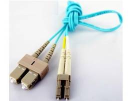 AXIOM LC/SC BENDNFLEX SILVER MMD OM4 50/125 PLENUM BEND INSENSITIVE FIBER 5M