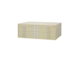 10-DRAWER STEEL FLAT FILE FOR 30INCH X 42INCH DOCUMENTS