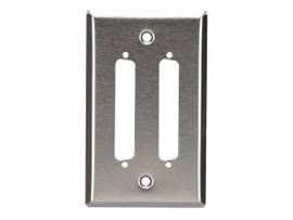 BLACK BOX CORP WALLPLATE STAINLESS STEEL SINGLE-WIDTH D