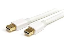 3.3ft (1m) White Mini DisplayPort Cable (Mini DP 1.2); 4Kx2K video (3840x2400p 6
