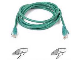 BELKIN CBL RJ45M 10 GREEN CAT6 SNGLS PATCH