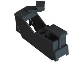 GAMBER KIT - 2020+ FORD UTILITY LOW PROFILE CONSOLE BOX WITH CUP HOLDER, REAR ARMREST, AND TS5 MOTION ATTACHMENT