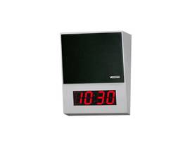 VALCOM IP SPKR SURFACE MT W/DIGITAL CLOCK, GRAY