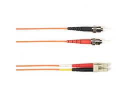 OM2 50/125 Multimode Fiber Optic Patch Cable OFNR PVC ST-LC OR 2M