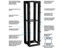 BLACK BOX CORP 45U 4-POST FLEX DEPTH RACK 24 X 24D M6