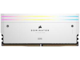 CORSAIR DDR5, 7000MT/S 48GB 2X24GB DIMM, UNBUFFERED, 36-44-44-114, STD PMIC, XMP 3.0, DOMINATOR TITANIUM WHITE HEATSPREADER, RGB LED, 1.4V