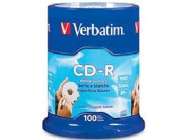 CD-R 80M/700MB 52X WIH HUBLOGO 4X100PK