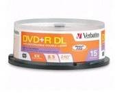 QTY 6: 15PK DVD+R DL 8.5GB BRANDED SPNDL