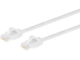 MONOPRICE FLEXBOOT CAT6 ETHERNET PATCH CABLE - SNAGLESS RJ45_ 550MHZ_ UTP_ PURE BARE COPPER WIRE_ 24AWG_ 10FT_ WHITE_ 12-PACK