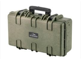 MONOPRICE PURE OUTDOOR BY MONOPRICE WEATHERPROOF HARD CASE WITH CUSTOMIZABLE FOAM_ 22 X 14 X 8 IN_ OD GREEN