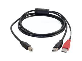 C2G 6FT USB2.0 ONE B MALE TO 2 A MALE YCABLE