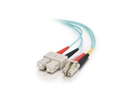 LEGRAND-ORTRONICS 3M LC-SC 10G OM3 DPX MM FIBER-AQUA