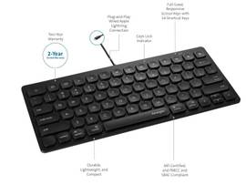 KENSINGTON SIMPLE SOLUTIONS WIRD COMPACT KYBD W/ LIGHTNING CONNECTOR