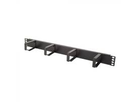 RACK SOLUTIONS 1U HORIZONTAL METAL D-RING CABLE MANAGEMENT BAR