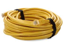 25ft RJ-45 (Male) to RJ-45 (Male) Straight Yellow Cat6 UTP PVC Copper Patch Cabl