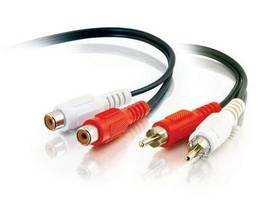 C2G 6FT VALUE SERIES RCA AUDIO EXT CBL