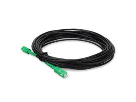 AddOn 10m ASC (Male) to ASC (Male) OS2 Straight Black Simplex Fiber OFNR (Riser-