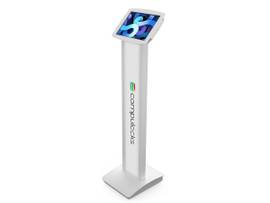 COMPULOCKS IPAD PRO 11  (1-4TH GEN) SPACE ENCLOSURE BRANDABLE FLOOR STAND WHITE