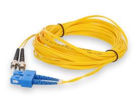 AddOn 7m SC (Male) to ST (Male) Yellow OS2 Duplex Riser Fiber Patch Cable