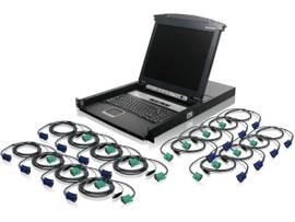 IOGEAR SWTCH 16P LCD KVM W/CBL GCL1816KITU